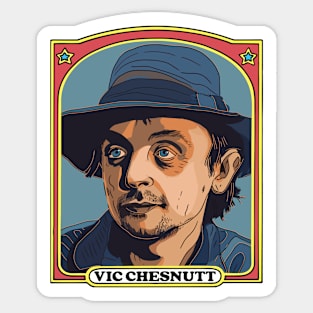 Vic Chestnut - Original Fan Art Illustration Design Sticker